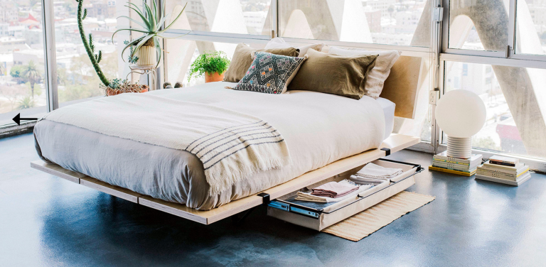 Floyd bed angle view